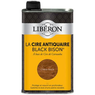Cire Black Bison 0.5 L chêne foncé
