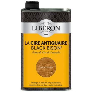 Cire Black Bison 0.5 L chêne moyen