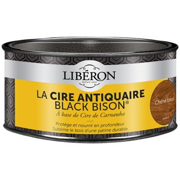 Cire Black Bison 500 ml chêne foncé
