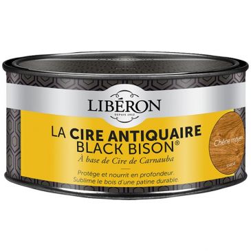 Cire Black Bison 500 ml chêne moyen