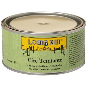 Cire pâte teinture Louis XIII 500ml chêne foncéc
