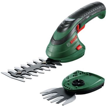 Cisaille gazon et haie set de 2 lames et batterie lithium 3.6 V