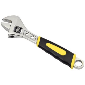 Clé à molette gainée satinée 8" 200 mm