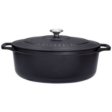 Cocotte en fonte ovale 29 cm Noire - Sublime