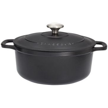 Cocotte en fonte ronde 26 cm Noire - Sublime
