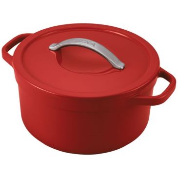 Cocotte ronde 24 cm / 4.5 L Rouge - Plume