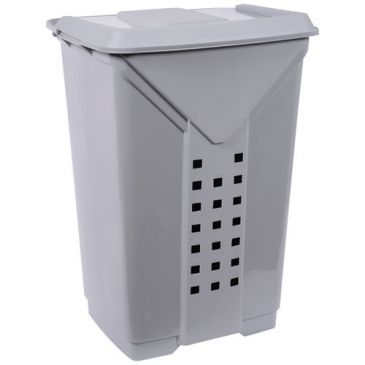 Coffre à linge prima 60l gris béton