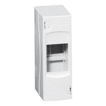 Coffret cache-bornes - à équiper - 2 modules - 140 x 50 x 72 mm 