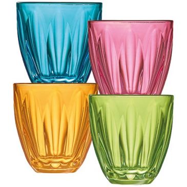 Coffret 4 gobelets bas 25 cl - Lily Summertime