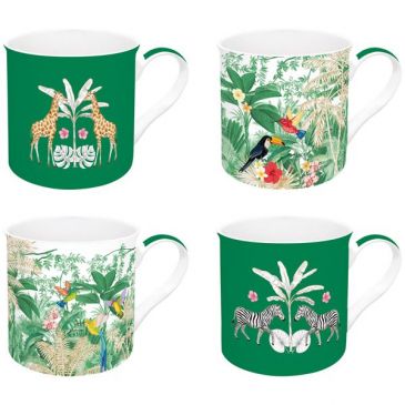 Coffret 4 mugs 30 cl - Exotic Heaven