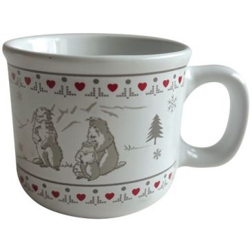 Coffret 4 mugs expresso 10 cl - Marmottes