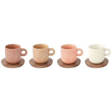 Coffret 4 tasses à café 11cl - Take a Loop