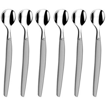 Coffret 6 cuillères à moka Inox Sablé - Jet