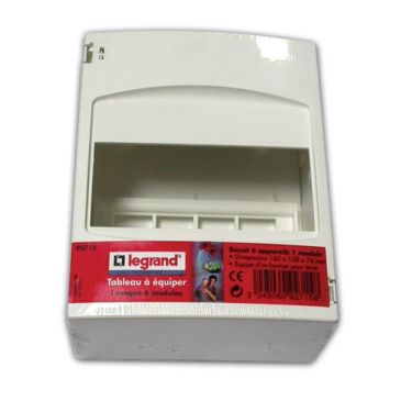 Coffret cache-bornes - à équiper - 6 modules  - 160 x 128 x 74 mm 