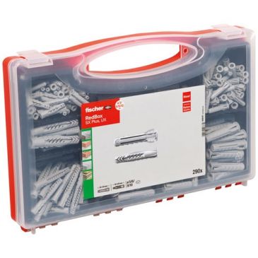 Coffret d'assortiment de 290 chevilles nylon