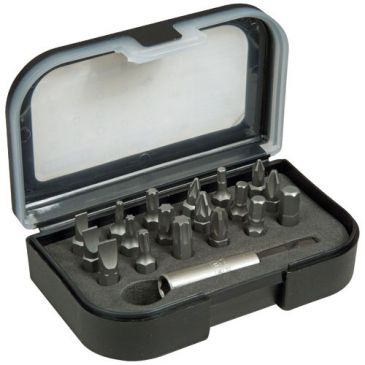 Coffret d'embouts de vissage 1/4" 25 mm jeu de 19 pièces
