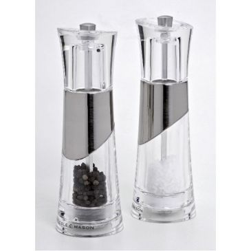 Coffret  2 moulins sel et poivre 18,5 cm - Bobbi
