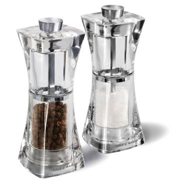 Coffret  2 moulins sel et poivre 12,5 cm - Crystal