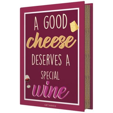 Coffret fromage & vin 4 pièces Good cheese & special wine - Gift Novels