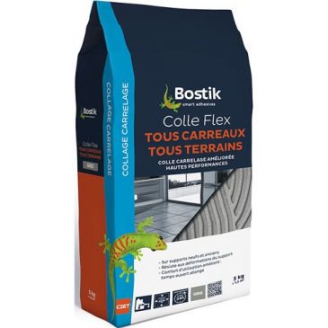 Colle carrelage poudre tous carreaux gris 5kg