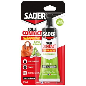 Colle contact néoprène sans solvant 125 ml
