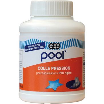 Colle pression Pool pot plastique 250 mL