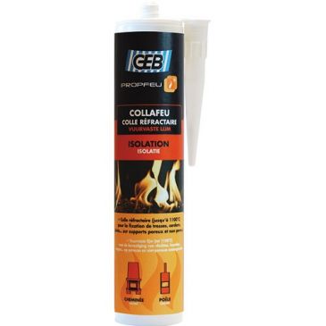 Colle réfractaire Collafeu - cartouche - 310 mL 