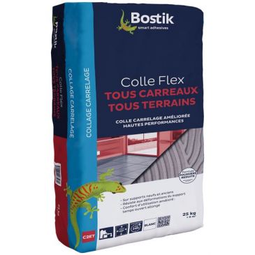 Colle tous carrelage sans poussière gris 25kg