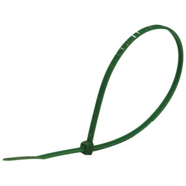 Collier de serrage - 200x2.5 mm - lot de 100 - vert