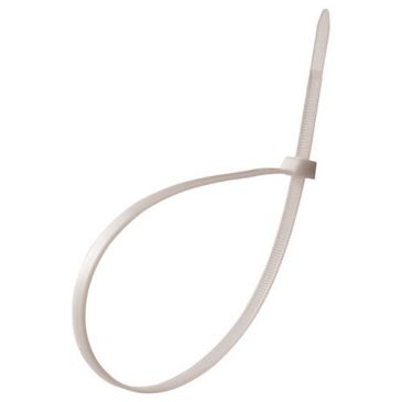 Collier de serrage - 280x4.8 mm - lot de 100 - blanc
