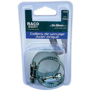 Colliers acier 13 mm 24-36 mm x 2 