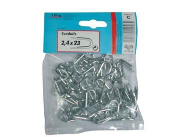 Conduit acier zingué 2 x18  100g