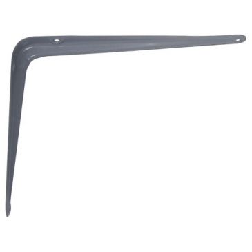 Console emboutie acier - L : 200 mm - H : 150 mm - gris