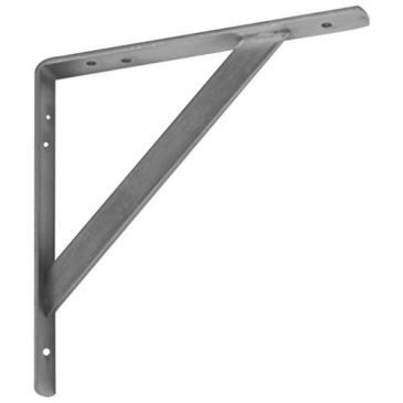 Console renforcée 200 x 200 - 25 x 4 mm - zingué blanc