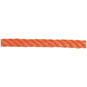 Corde polypro. torsadée orange Ø14mm bobine 48m