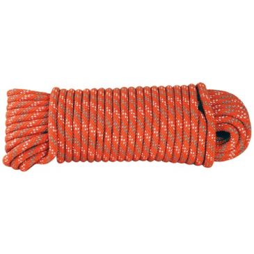Corde polypro. tressée orange Ø6mm bobine 15m