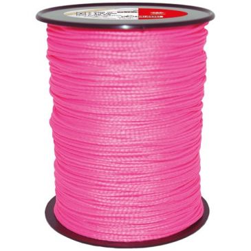 Corde polypro. tressée rose Ø1.5 mm bobine 200m