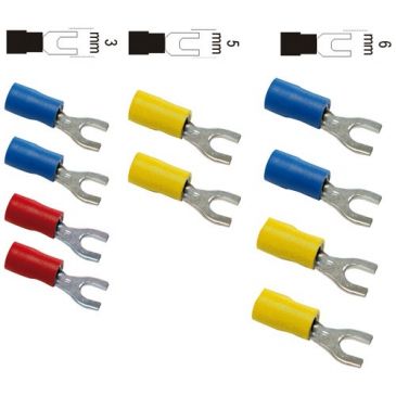 Cosses fourches assorties blister