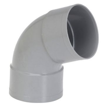 Coude PVC  67° - femelle-femelle - D100 mm - gris