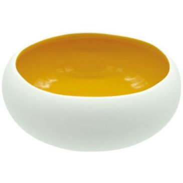 Coupelle 12 cm Blanc Mat / Jaune Brillant - Oslo