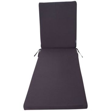 Coussin bain de soleil déhoussable Monte Carlo ardoise185x5