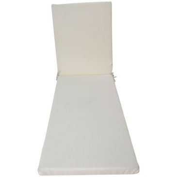 Coussin bain de soleil déhoussable Monte Carlo ivoire 185x5