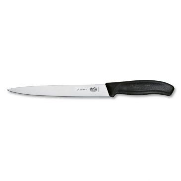 Couteau filet de sole noir 20 cm flexible - Fibrox
