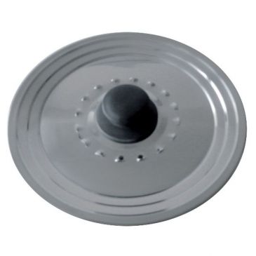 Couvercle inox avec trou vapeur - Diamètre 28/32 cm