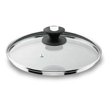 Couvercle verre avec sortie vapeur 18cm - Durit