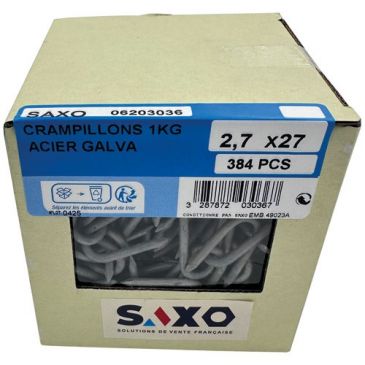 Crampillons galva 2.7 x 27 mm boite 1kg