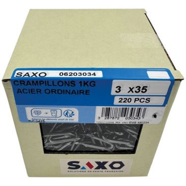 Crampillons ordinaire 3.5 x 35 mm boite 1 kg