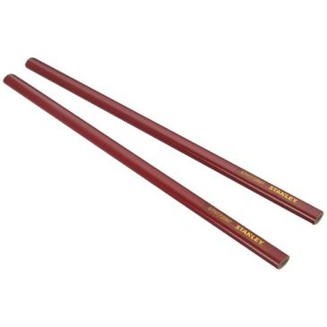 Crayon de charpentier rouge 30 cm x 2