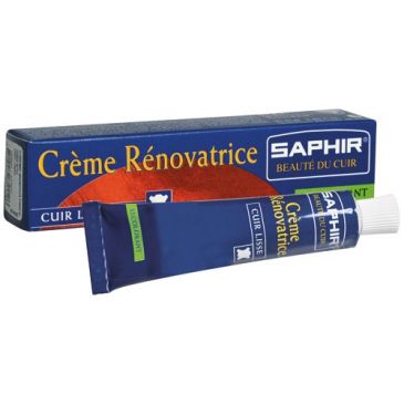 Crème rénovatrice cuir tube 25ml beige Saphir