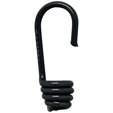 Crochet sandow - D9 mm - acier plastifié - noir - lot de 4 